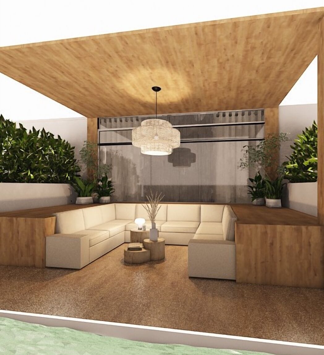 Mid-century outdoor space
