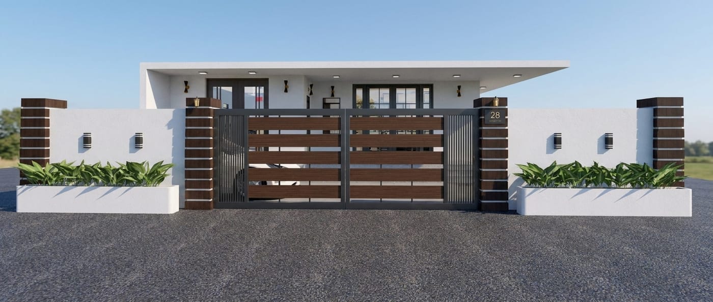 Contemporary outdoor space