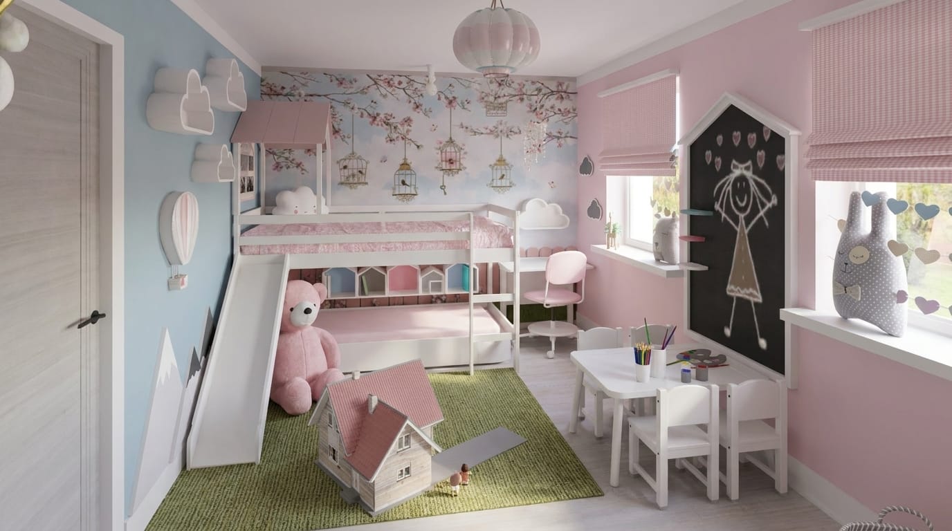 Scandinavian kids room