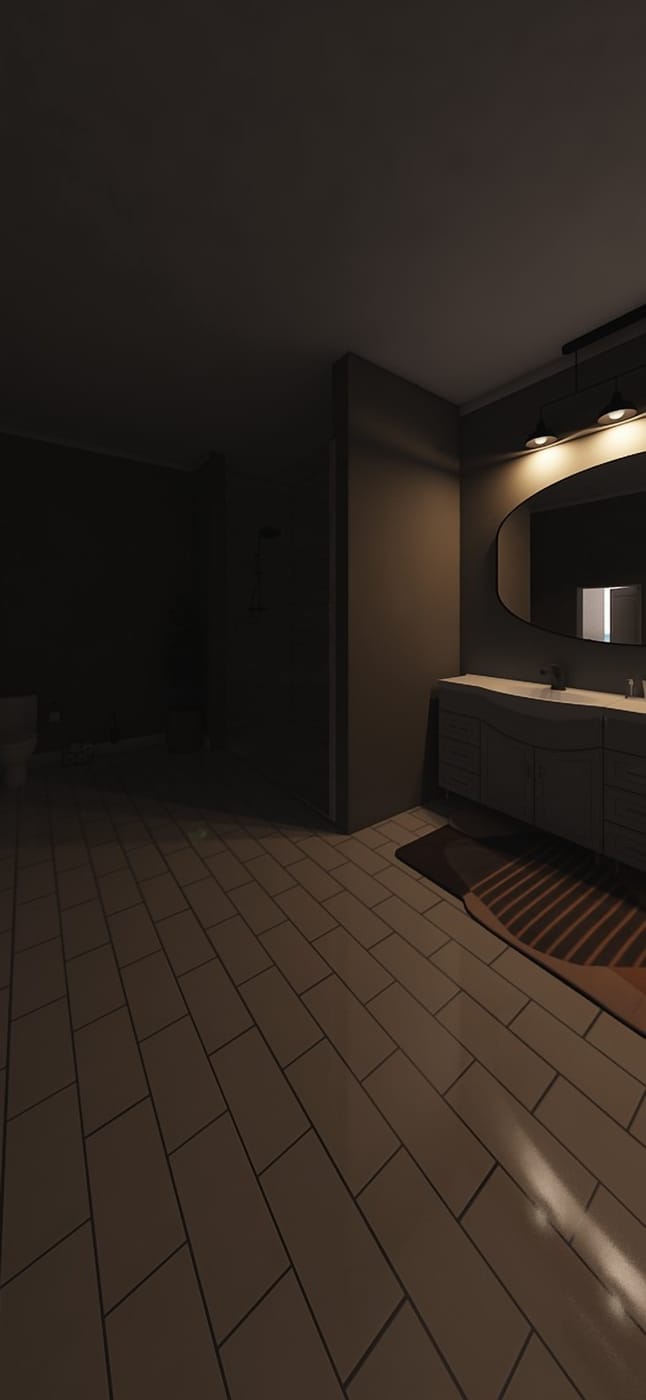 Mid-century bathroom