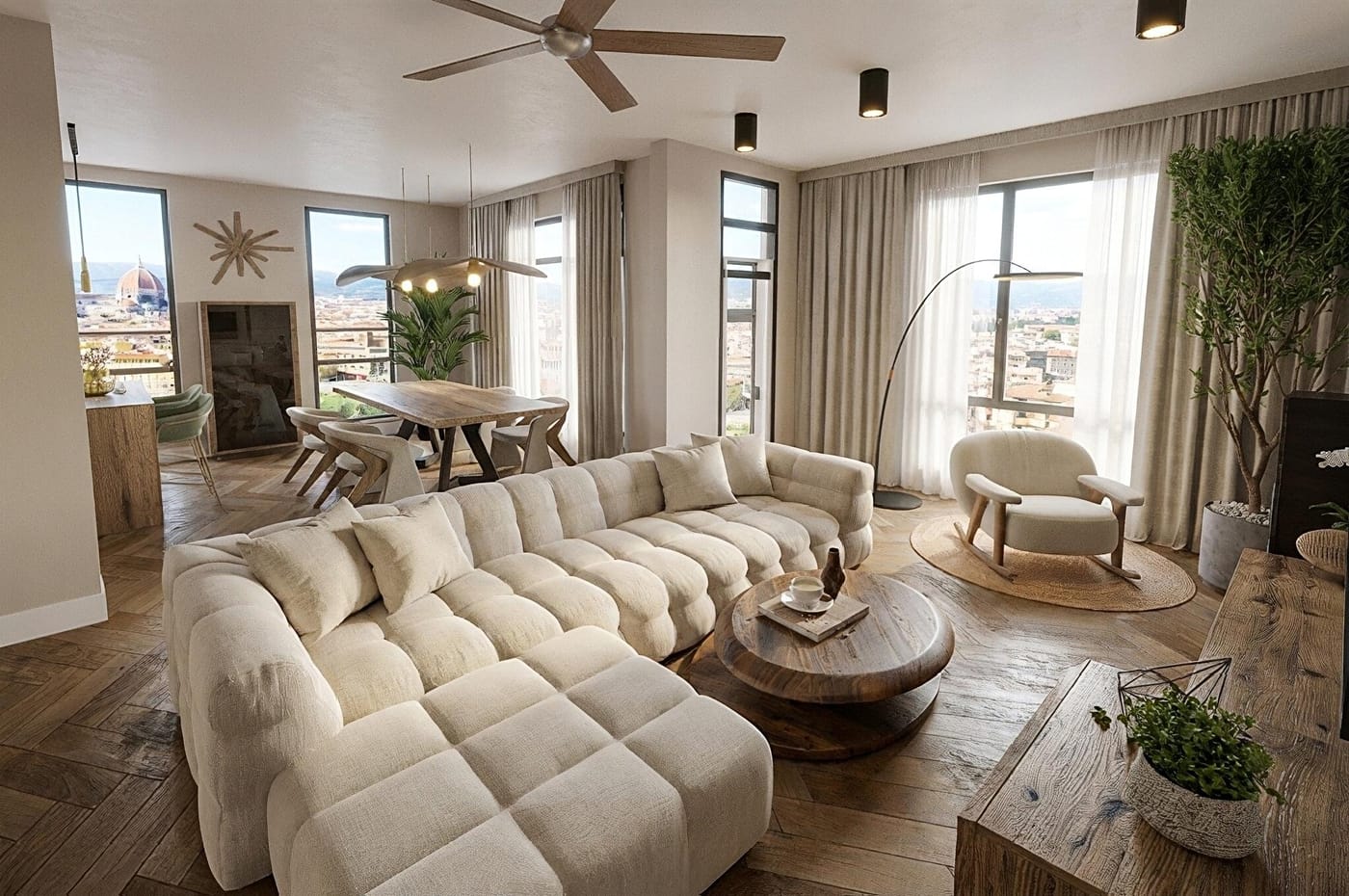 Mid-century living room