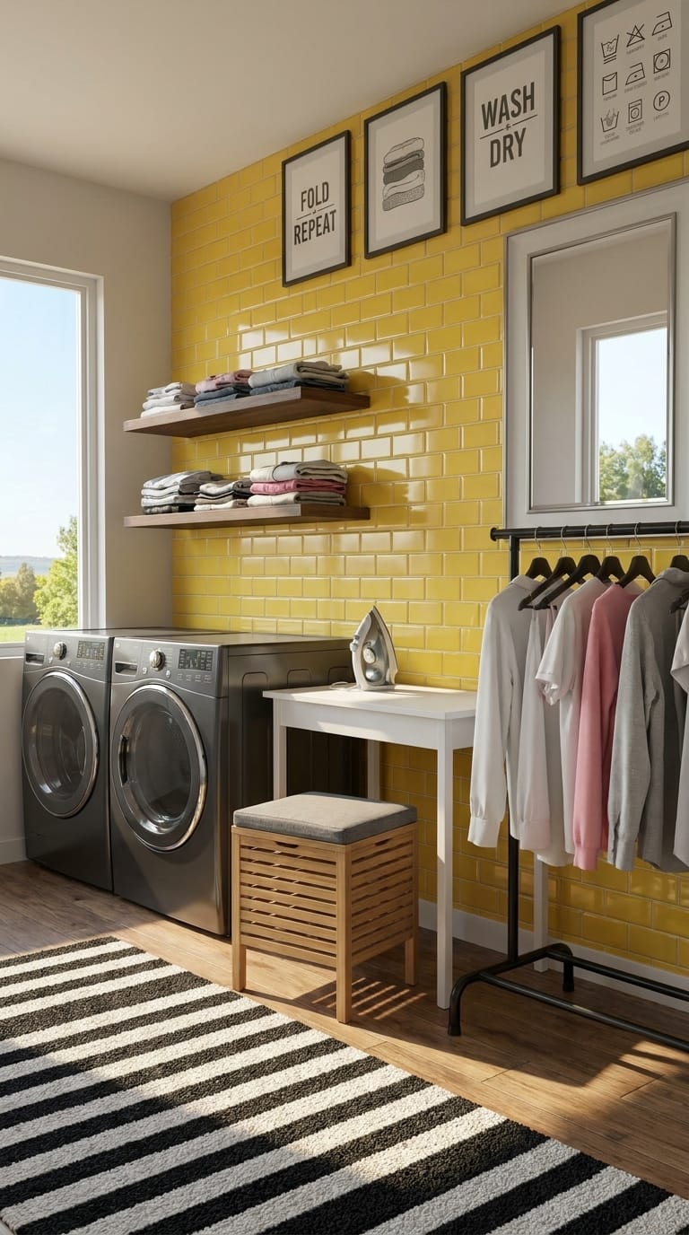 Contemporary laundry room