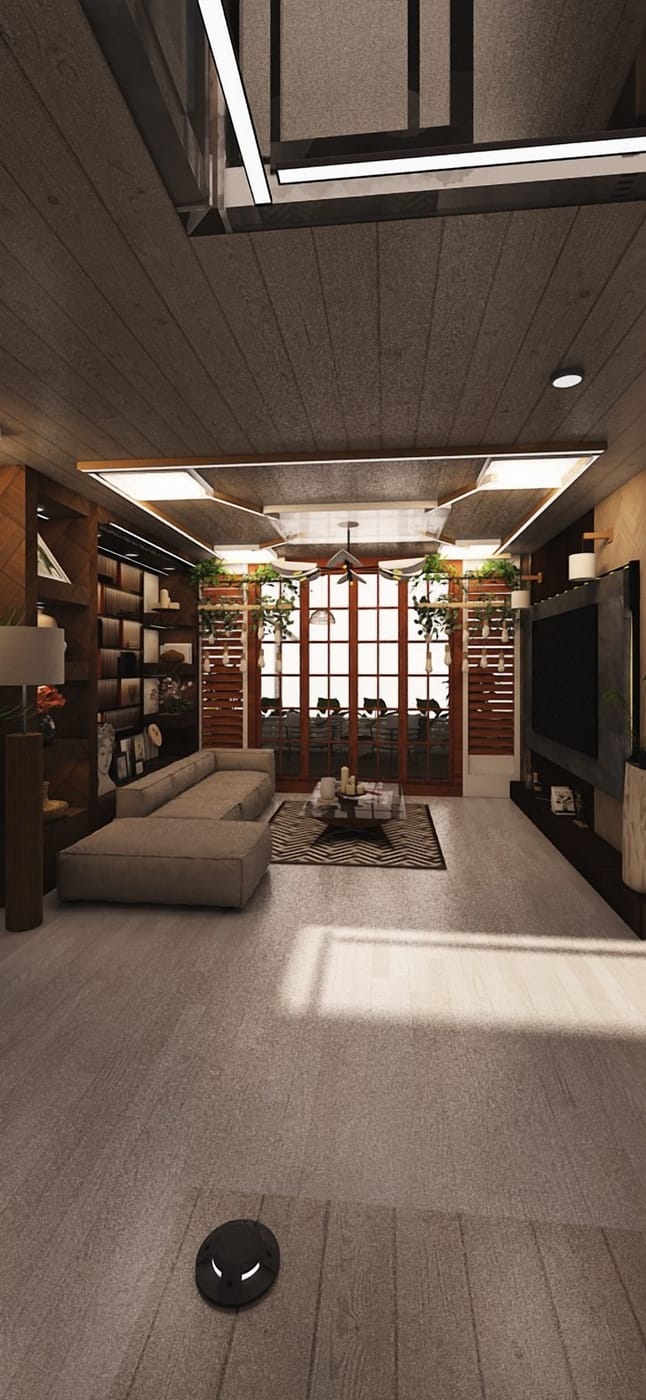 Mid-century living room