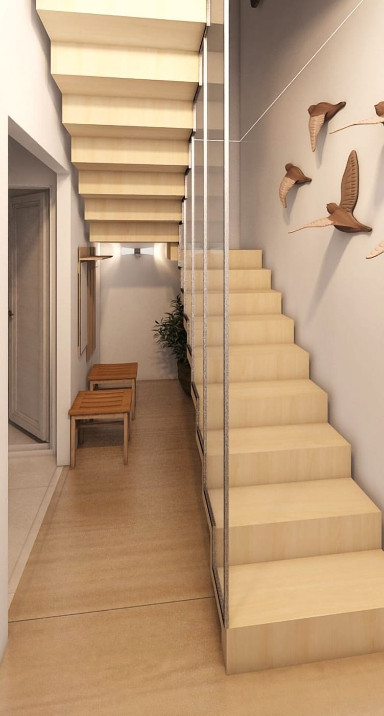 Mid-century hall