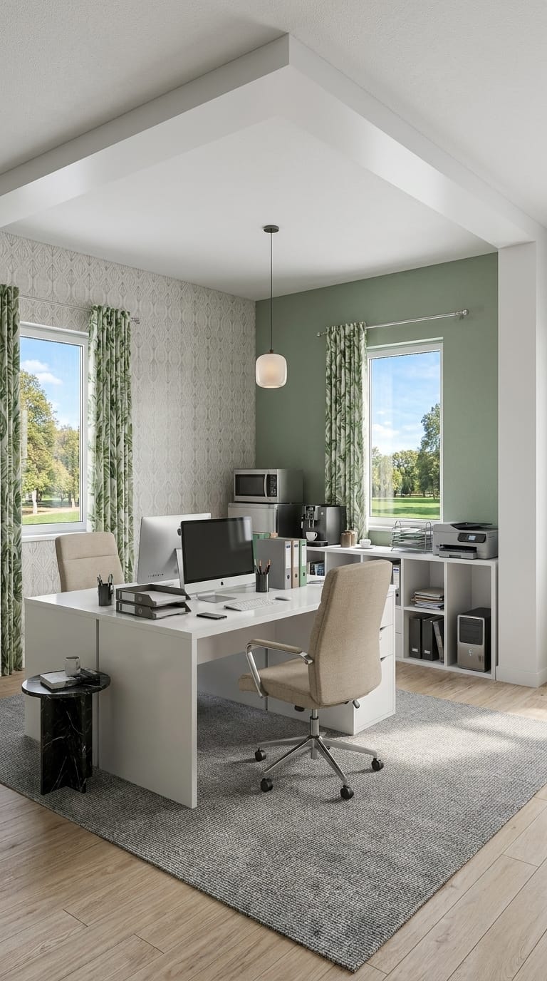 Mid-century home office