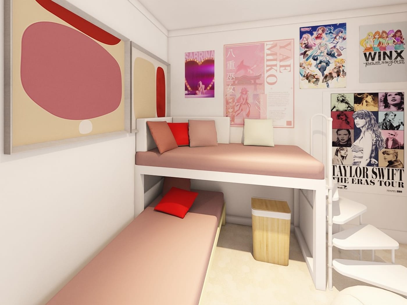 Eclectic bedroom
