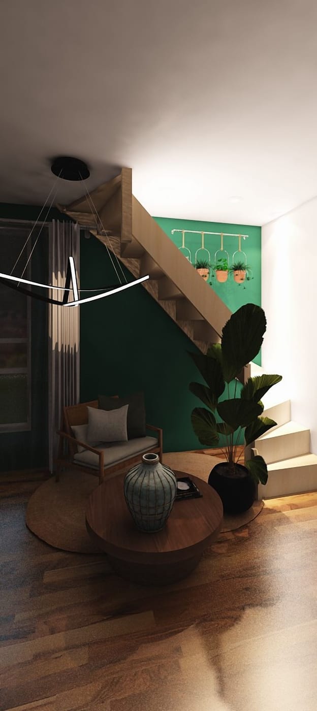 Mid-century living room
