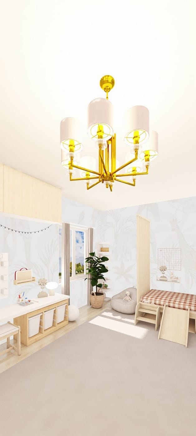 Mid-century kids room