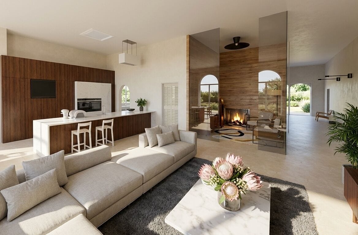 Mid-century living room