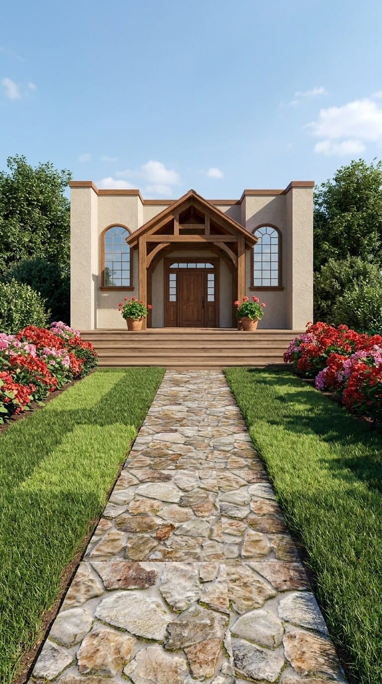 Facade Rustic outdoor space