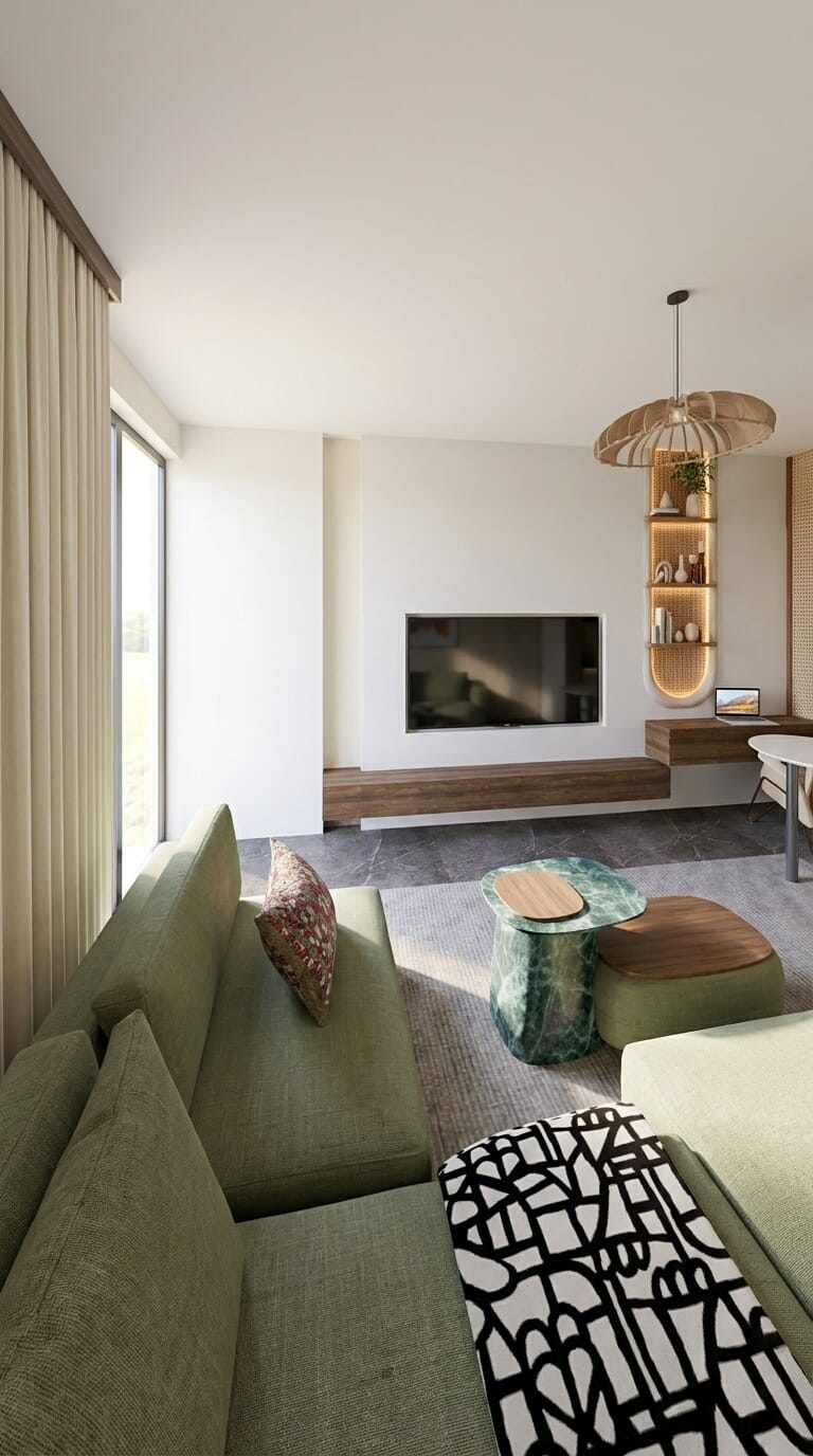 Mid-century living room