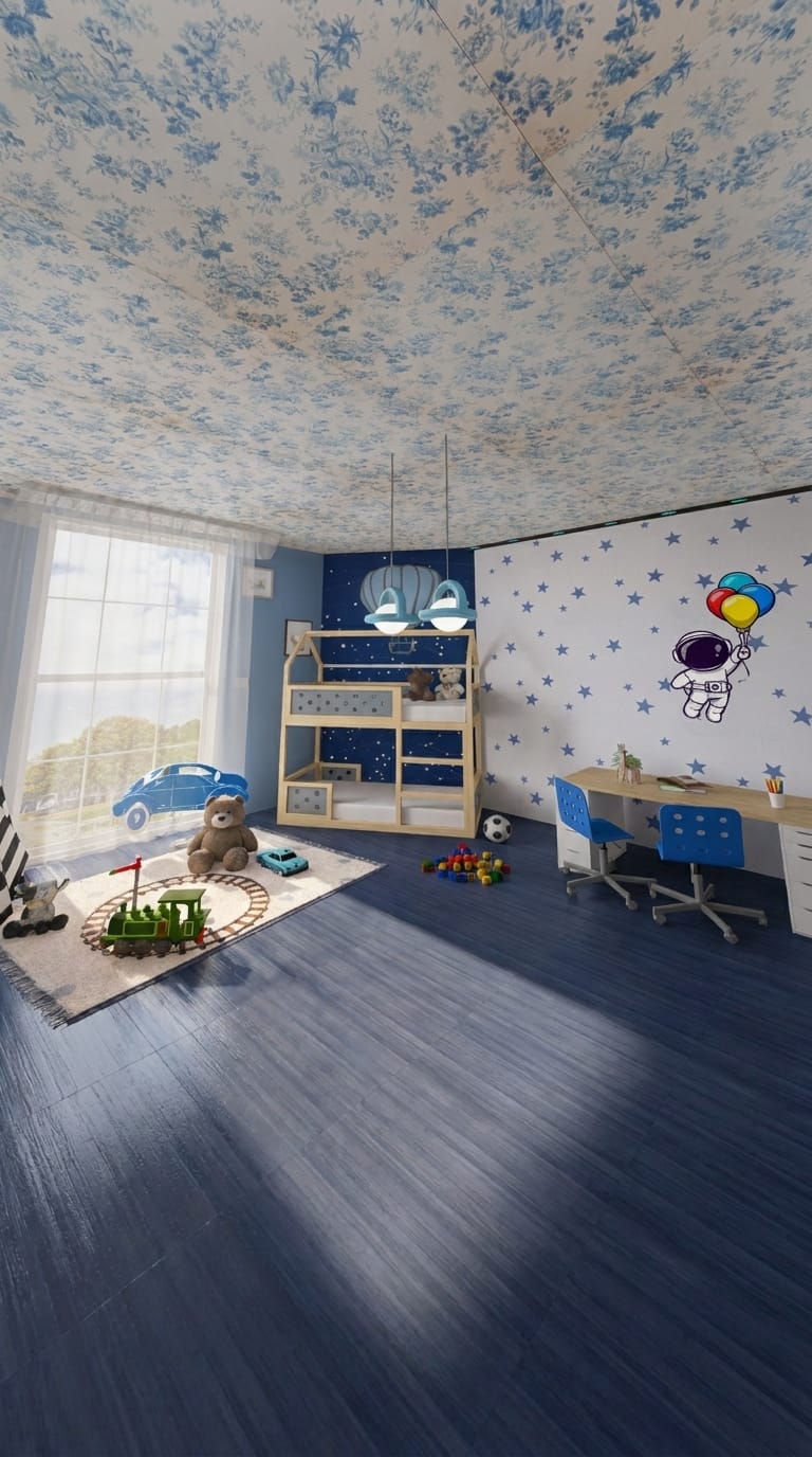 Mid-century kids room
