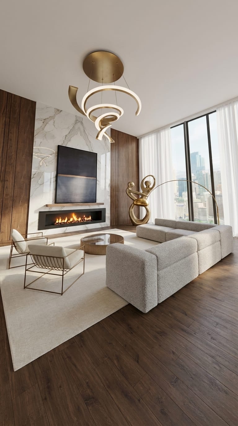 Mid-century living room