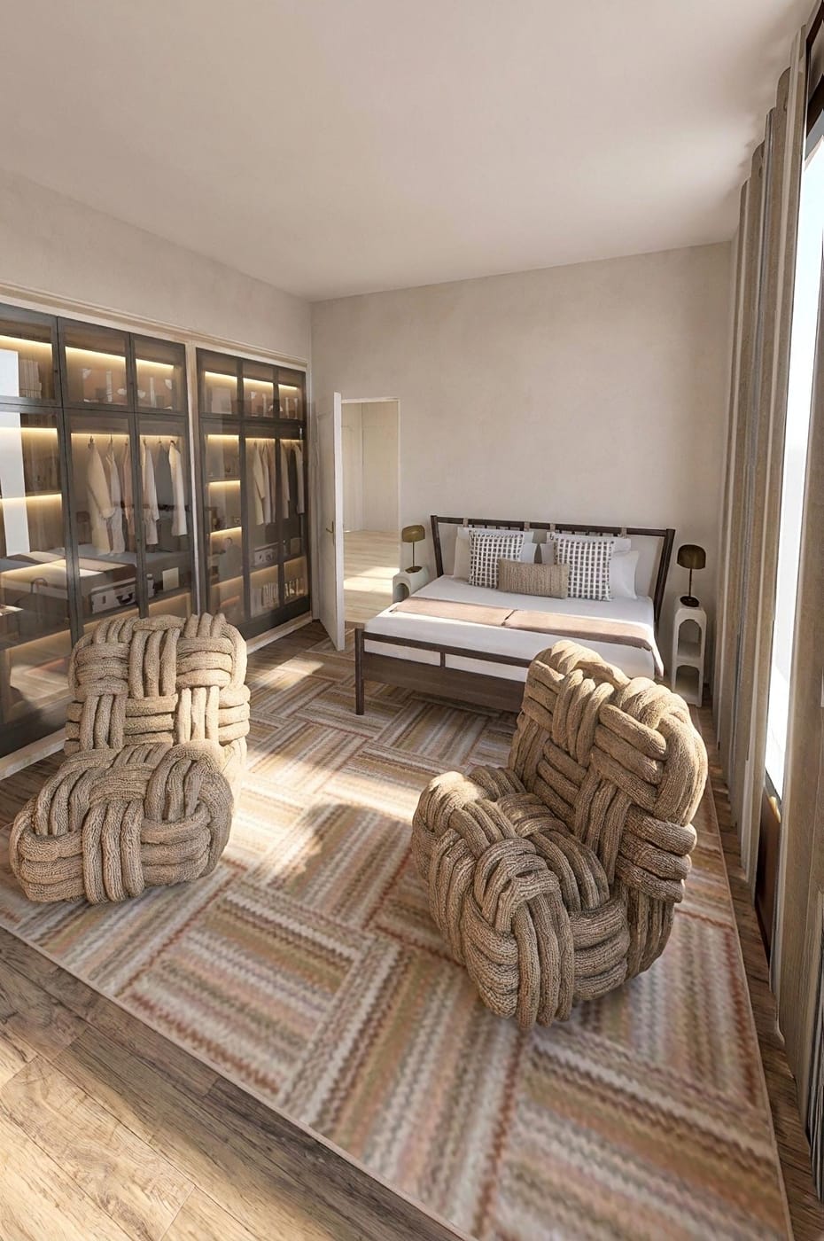 Mid-century bedroom