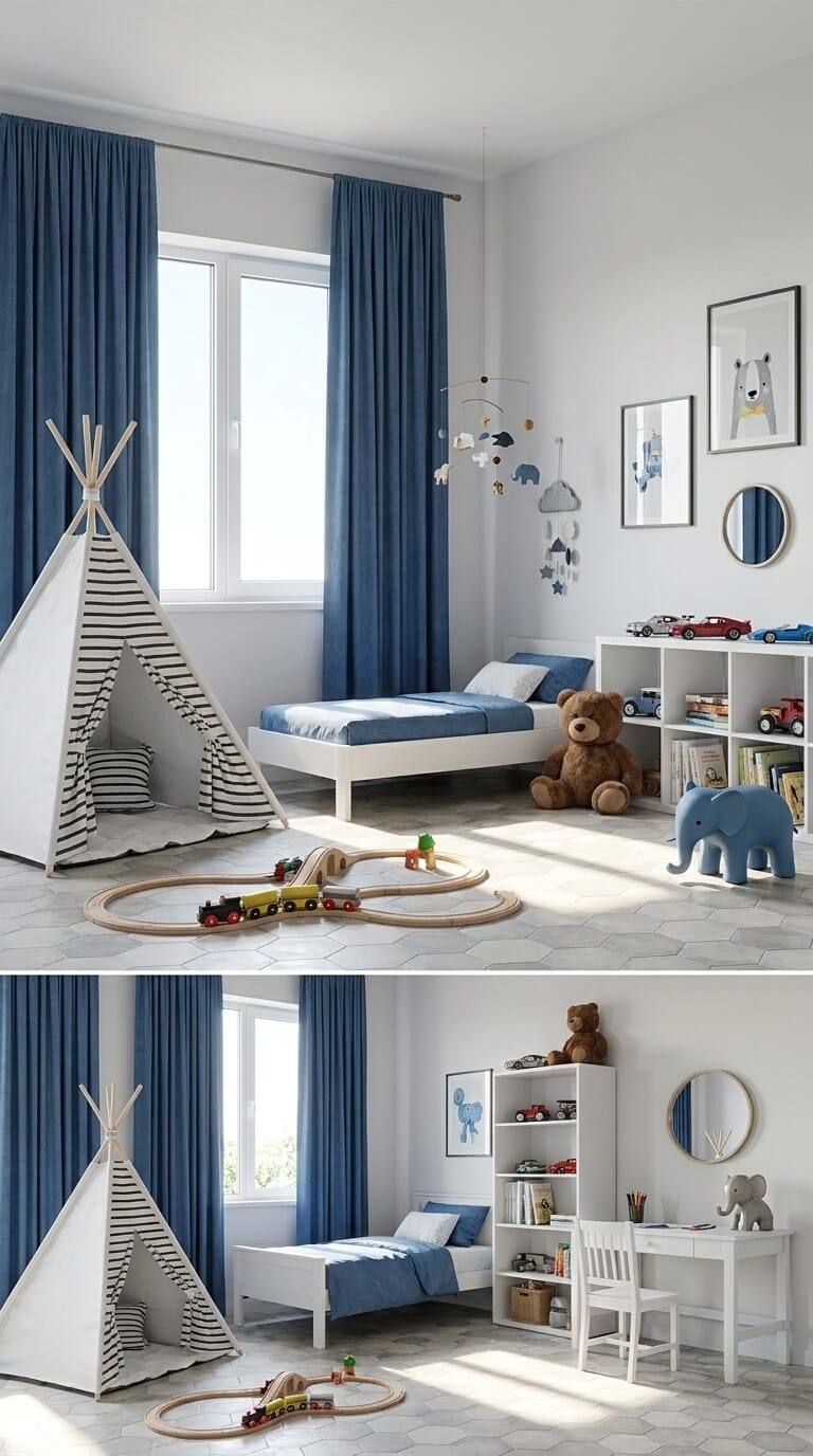 Mid-century kids room