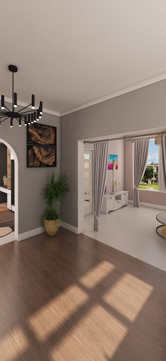 Mid-century living room