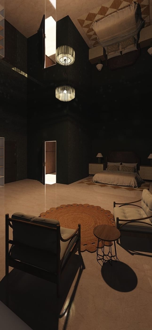 Mid-century bedroom