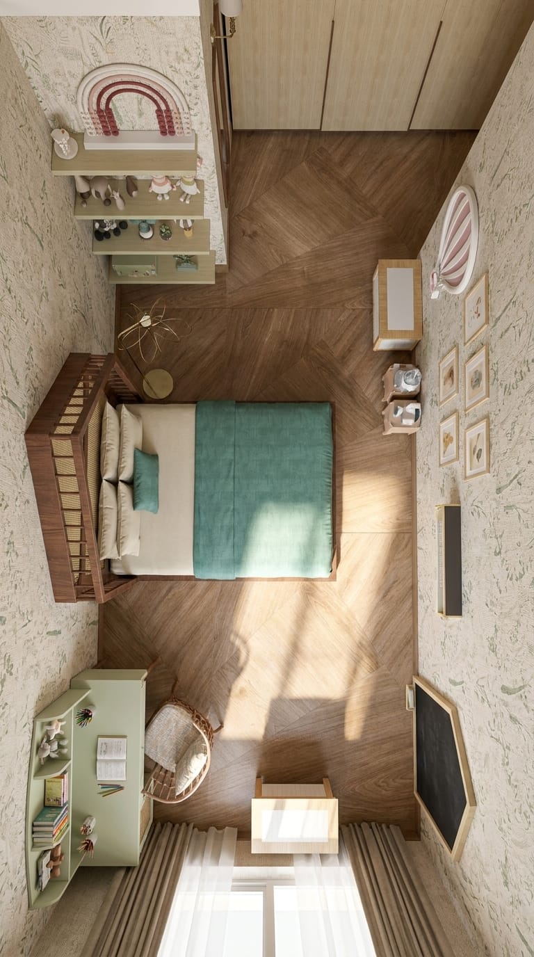 Boho kids room