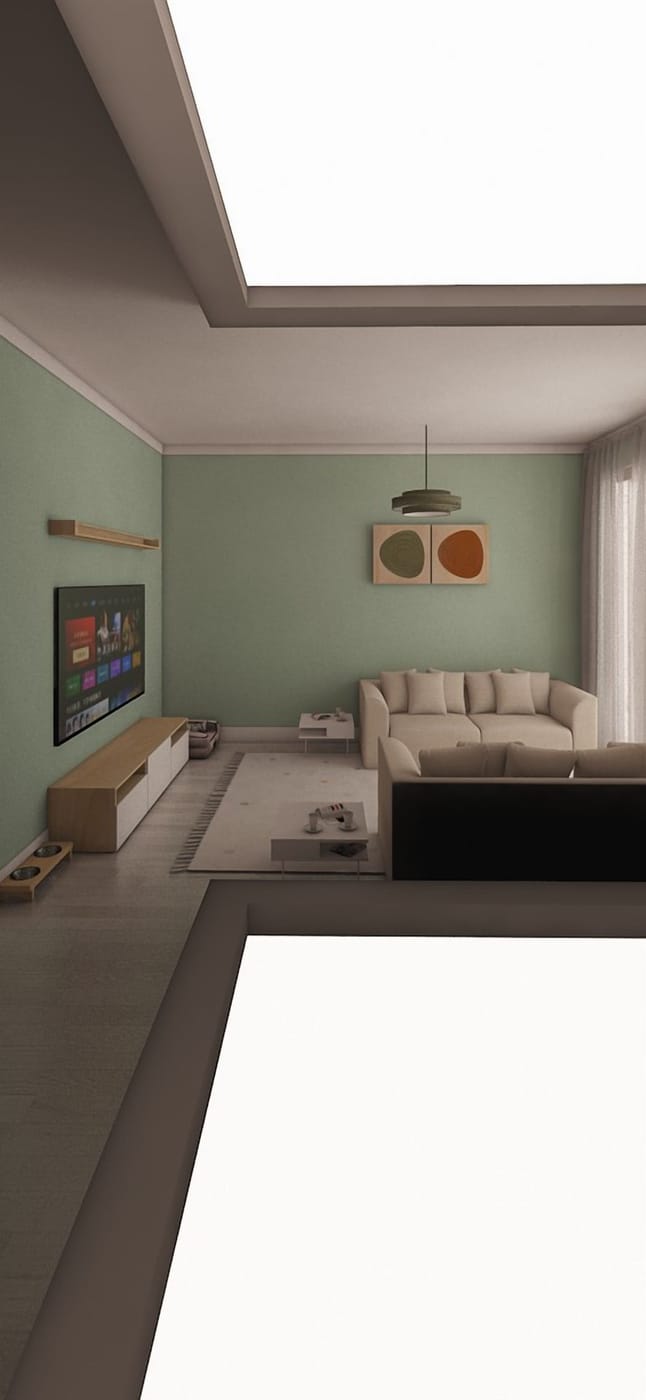 Mid-century living room