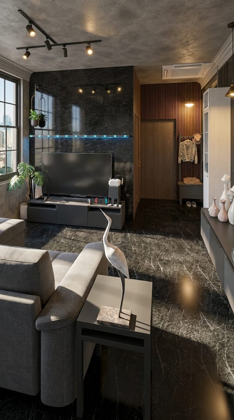 Mid-century living room