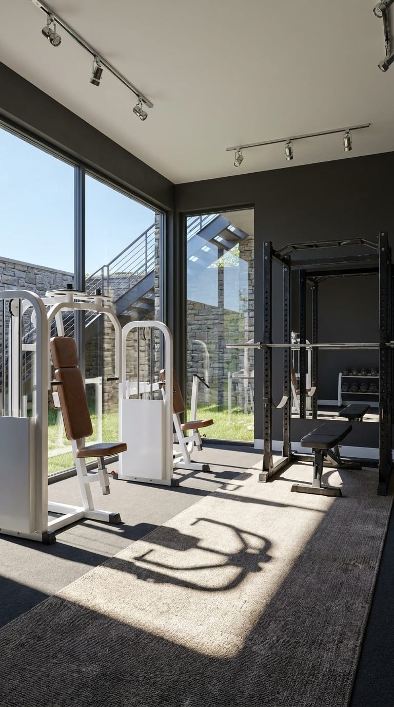 Mid-century gym