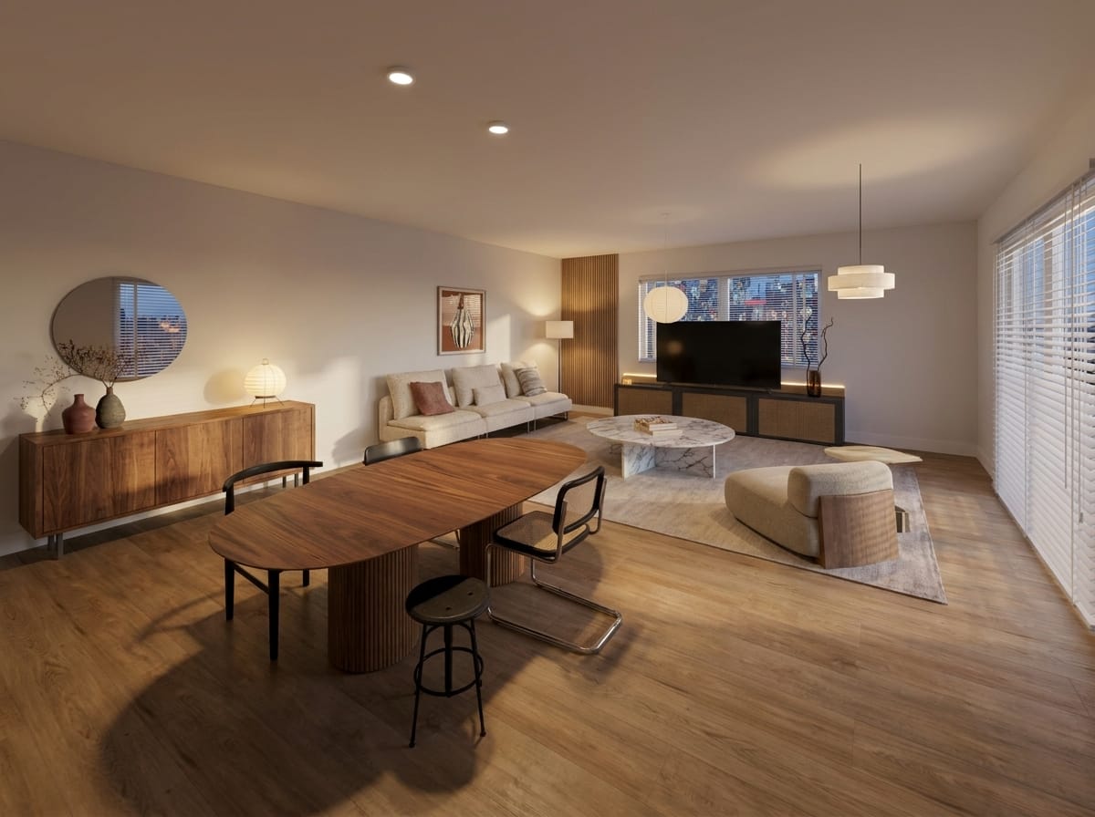 Mid-century living room