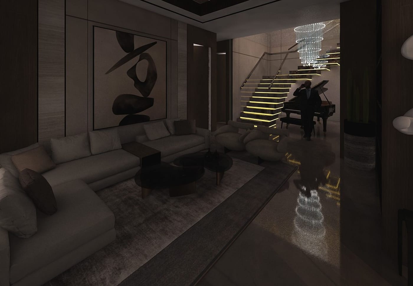 Contemporary living room