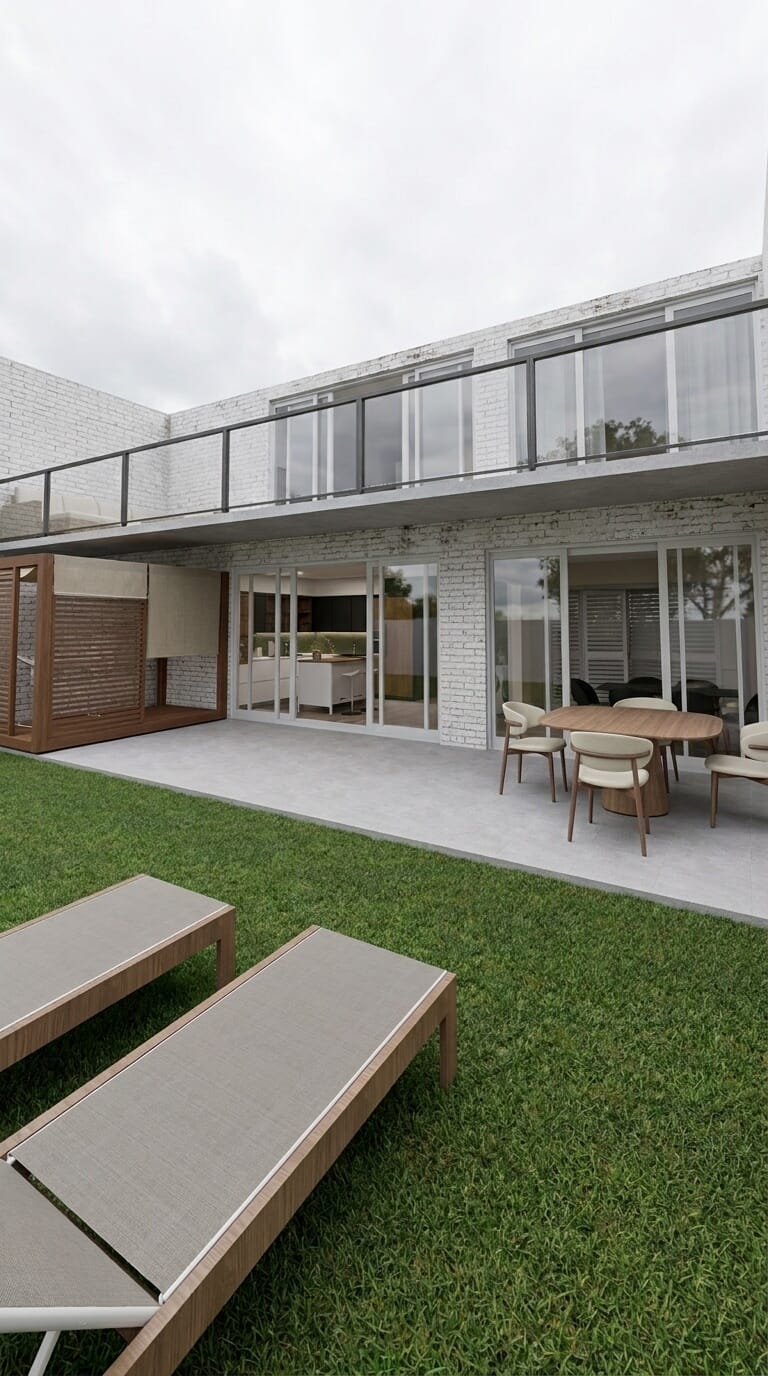 Mid-century outdoor space
