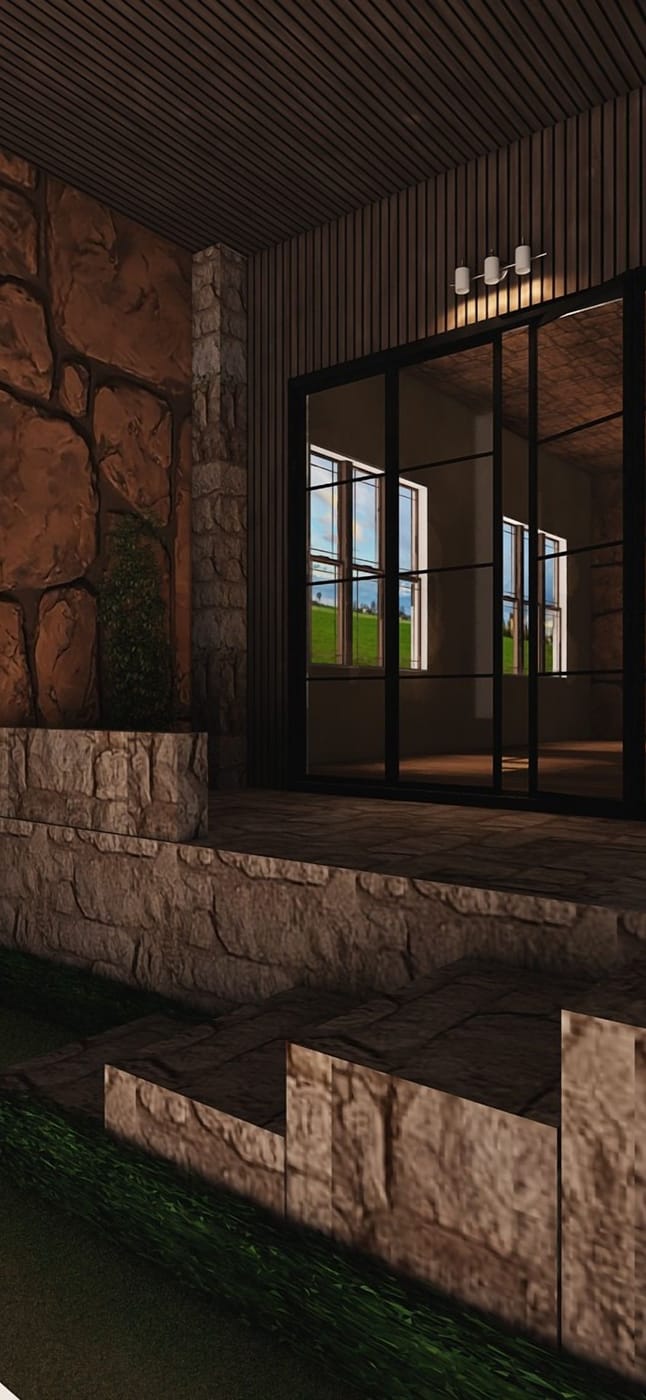 Farmhouse outdoor space