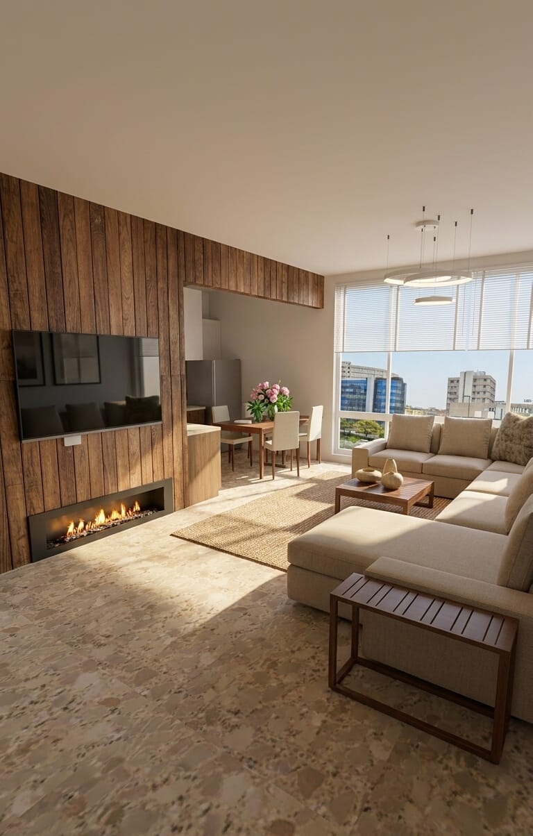 Mid-century living room