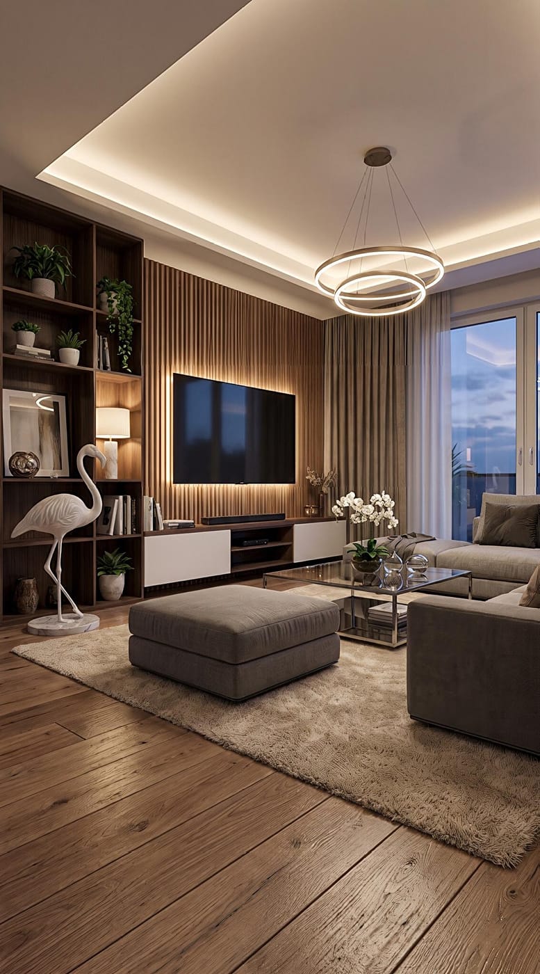 Mid-century living room