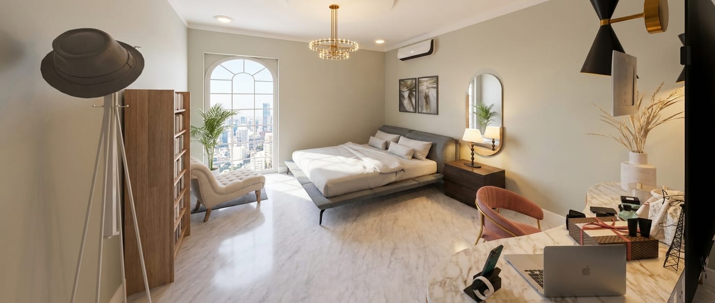 Mid-century bedroom