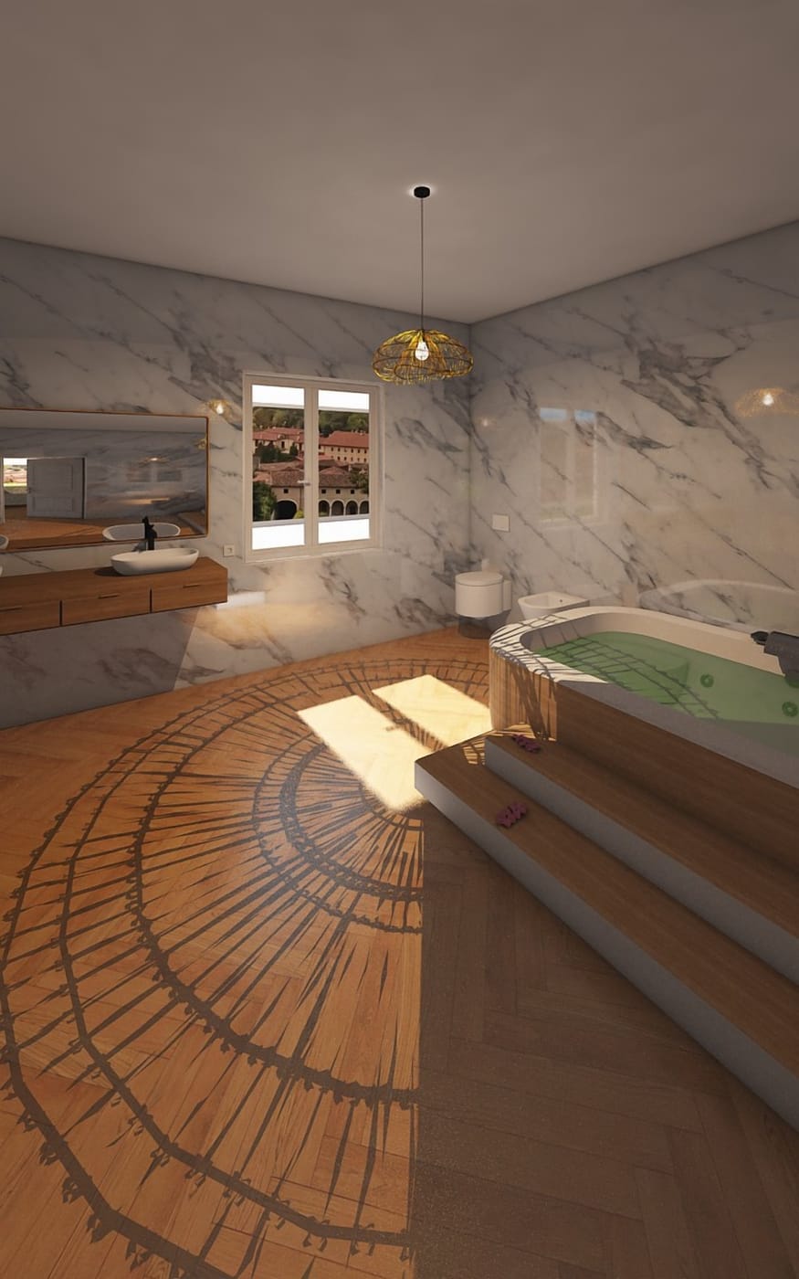 Mid-century bathroom