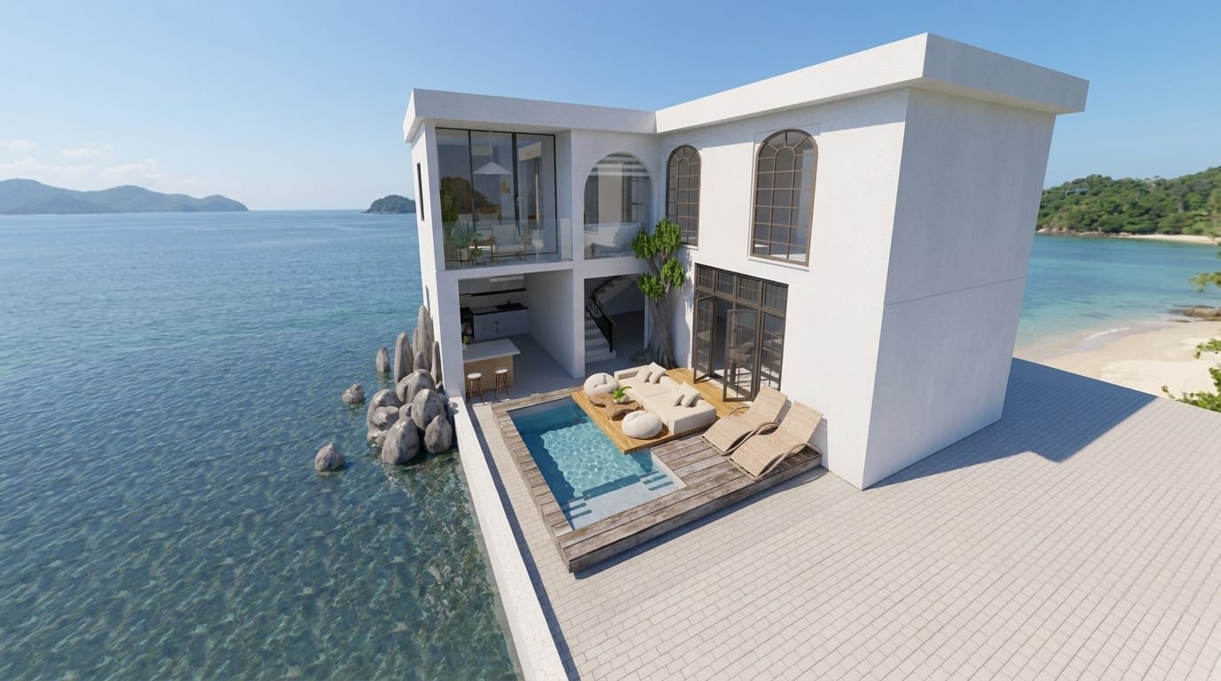 Contemporary outdoor space