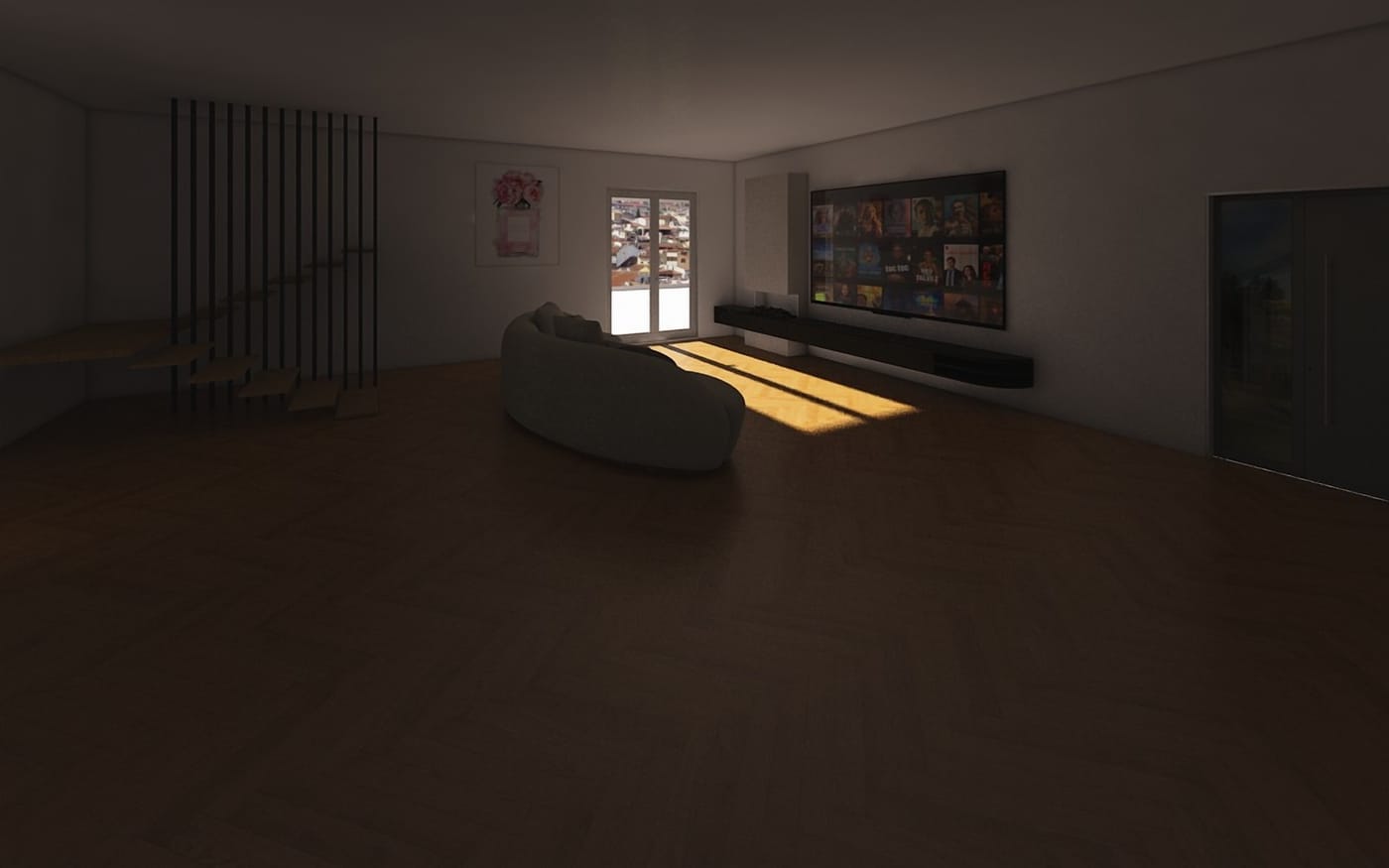 Mid-century living room