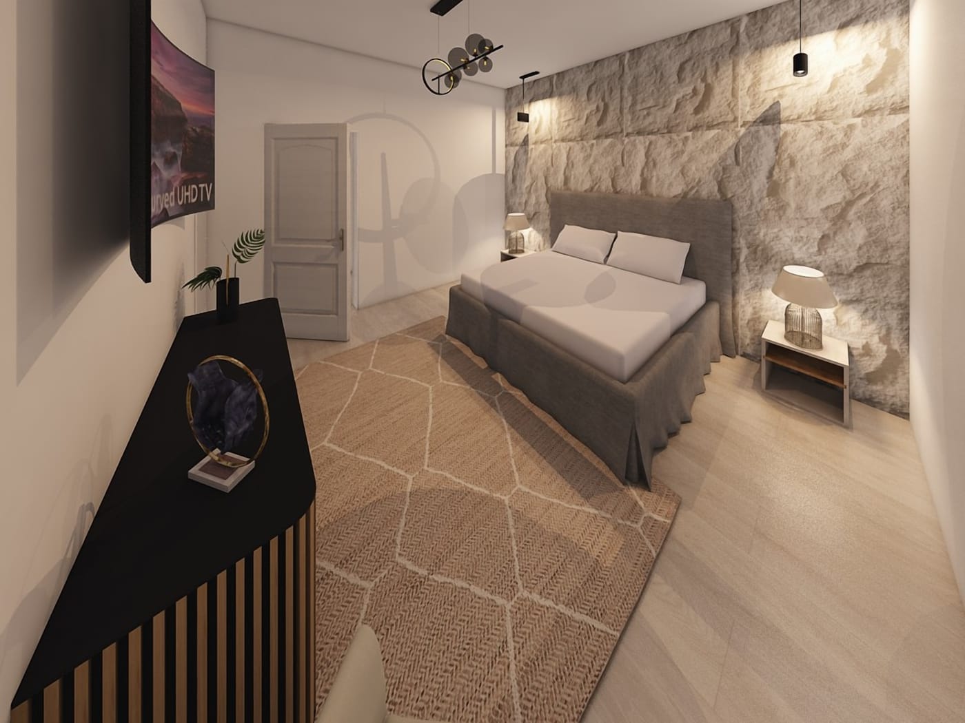 Mid-century bedroom