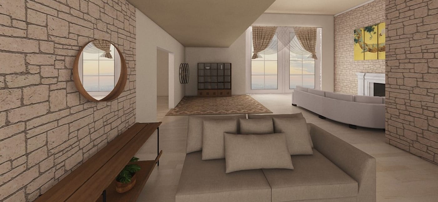 Mid-century living room