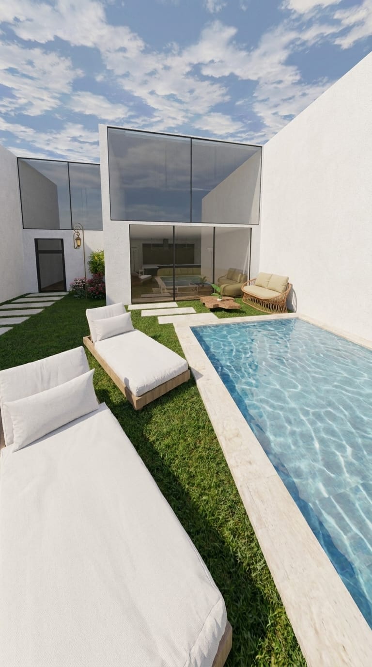 Mid-century outdoor space