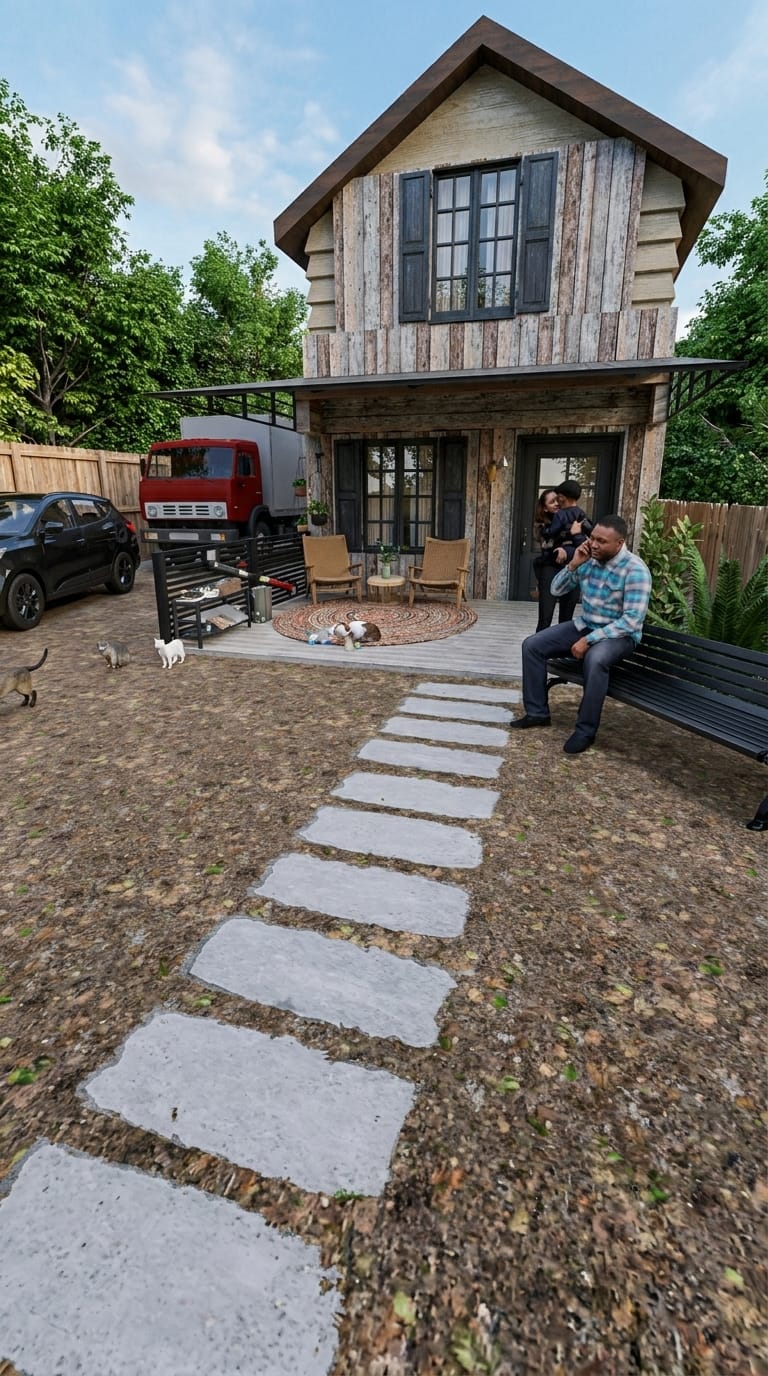 Facade Rustic outdoor space