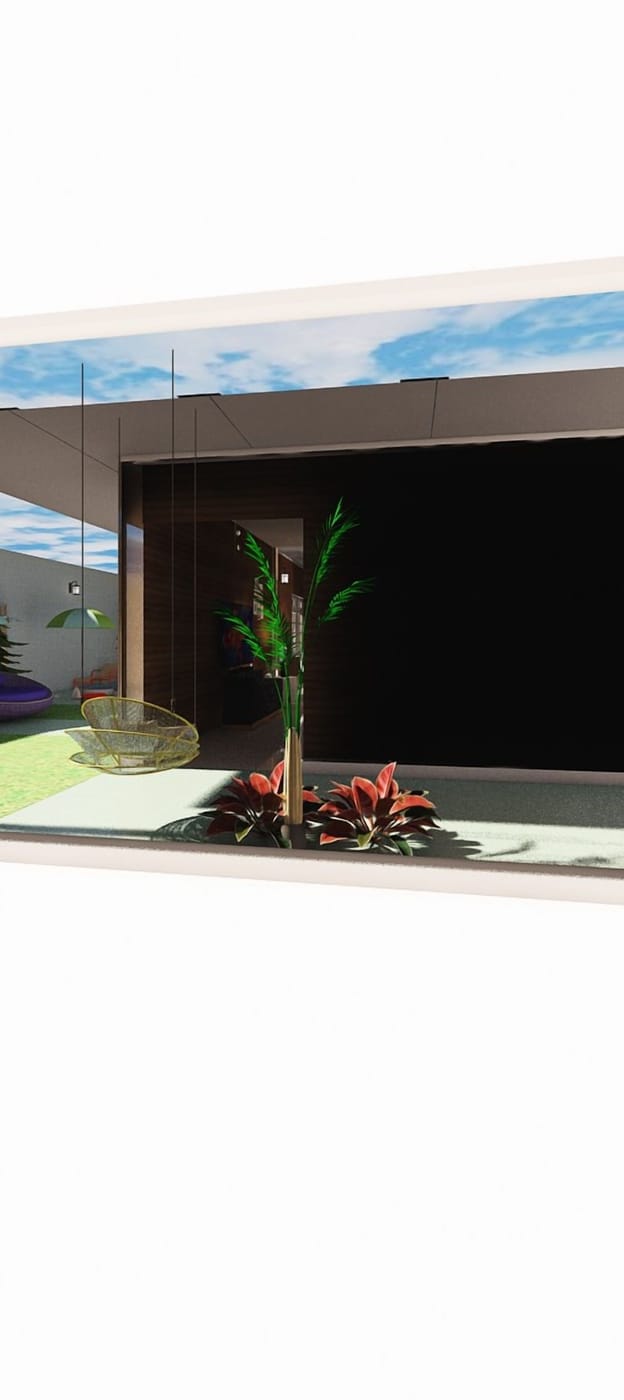 Mid-century outdoor space