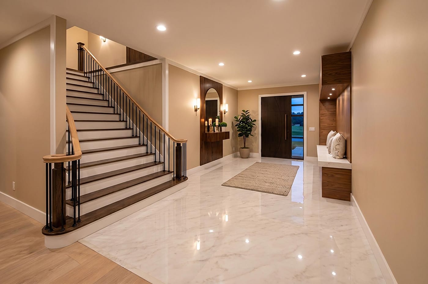 Mid-century hall