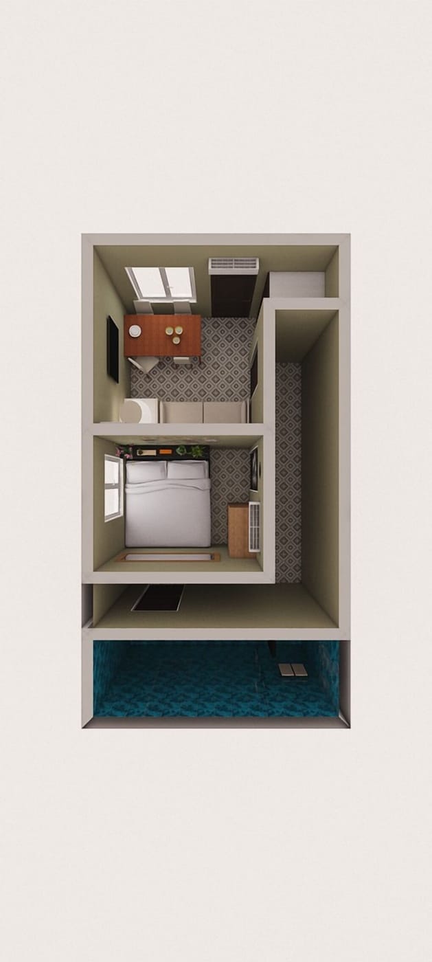 Mid-century bedroom