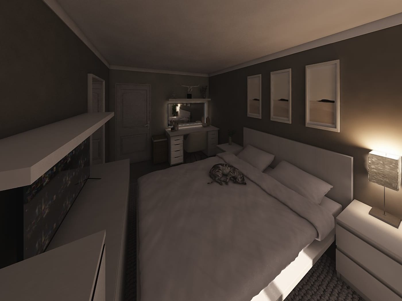 Contemporary bedroom
