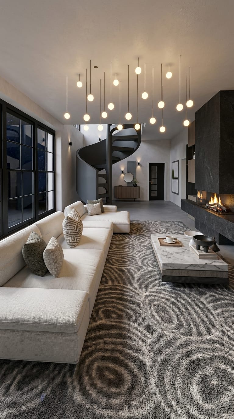 Mid-century living room