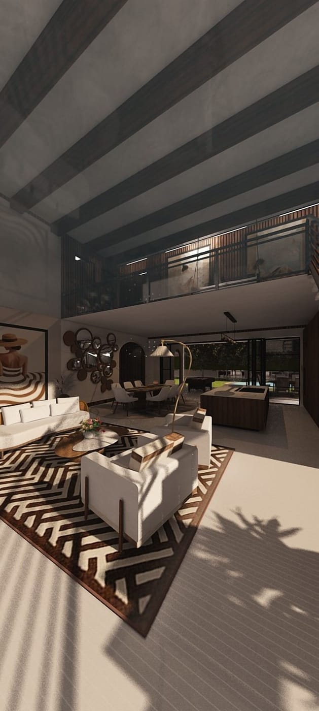 Mid-century living room
