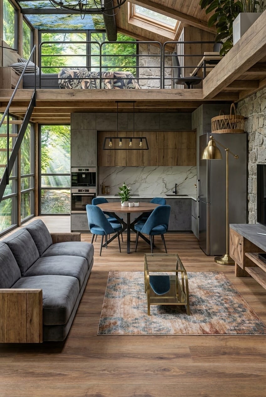 Industrial living room