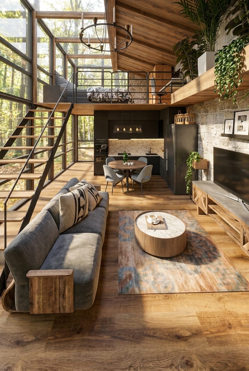 Industrial living room