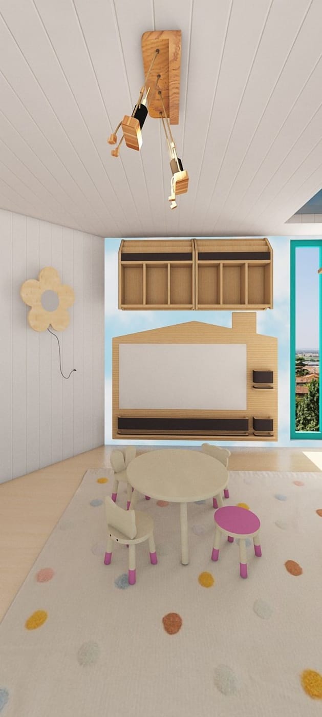 Mid-century kids room