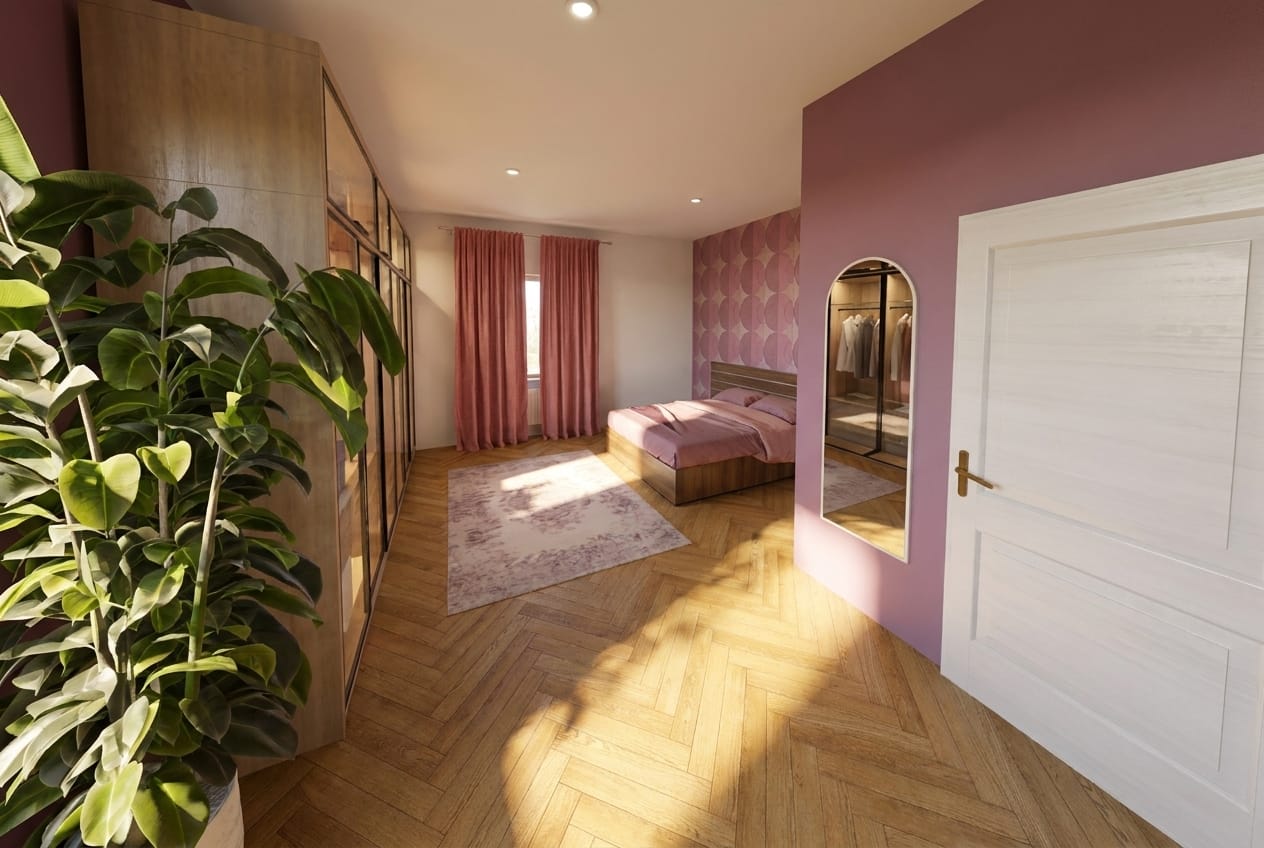 Mid-century bedroom