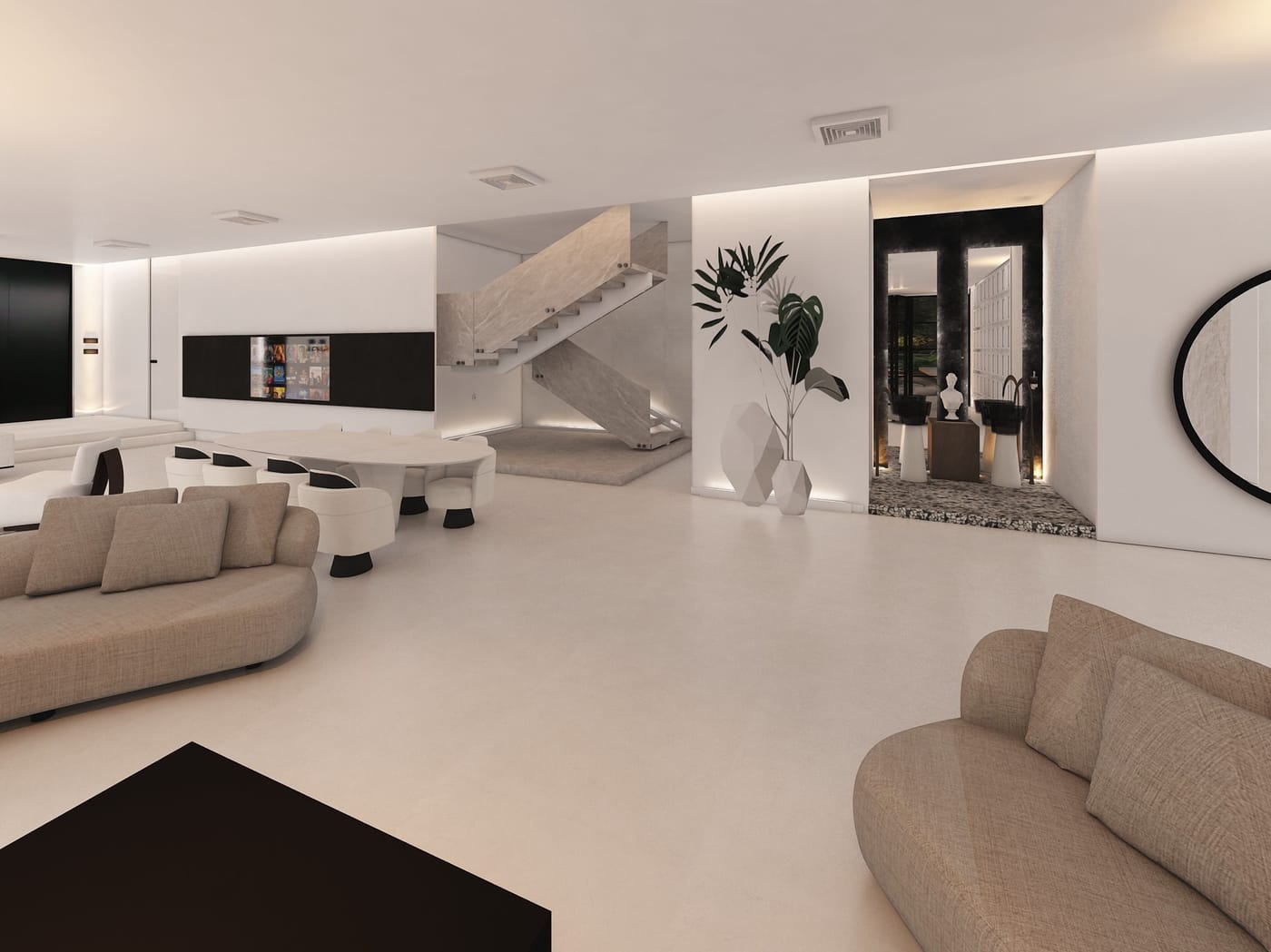 Mid-century living room